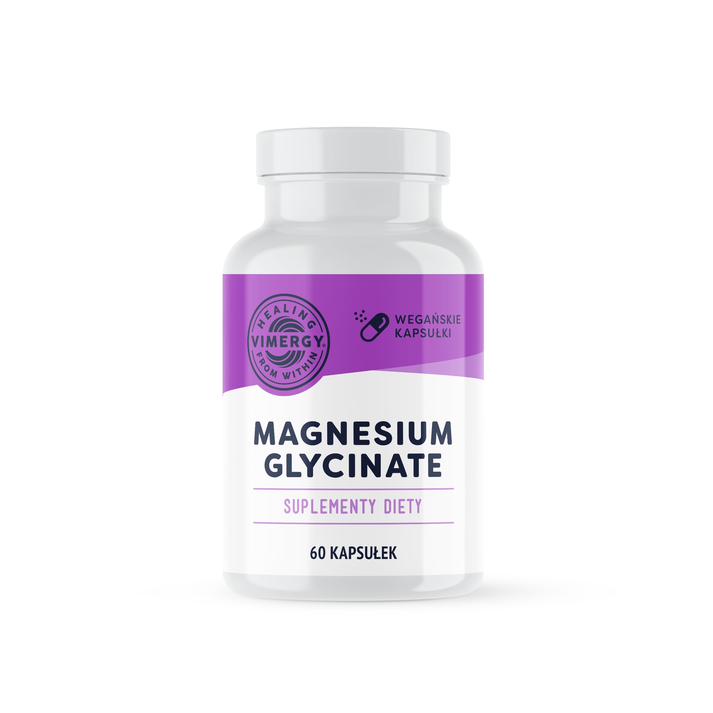 Vimergy Glicynian Magnezu Suplement Mineralny – Rozmiar Próbny 30 Porcji – Wspomaga Energię, Zmniejsza Zmęczenie – Magnez Przyjazny dla Brzucha – Kurkuma i Imbir – Bezglutenowy Bez GMO – Keto/Paleo