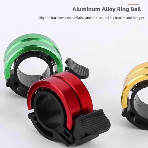 Miniatura 5 de Empuñaduras de bicicleta antideslizantes de silicona cómodas empuñaduras de mano de cuero con manillar Juego de campanas de anillo de bicicleta