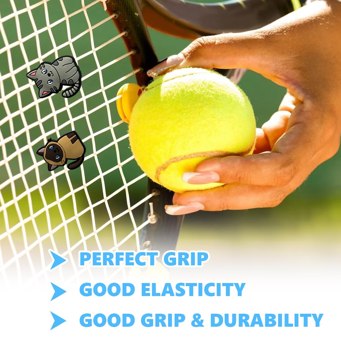 Ammortizzatori per Racchette da Tennis in Silicone Antivibrazione 6 Pezzi