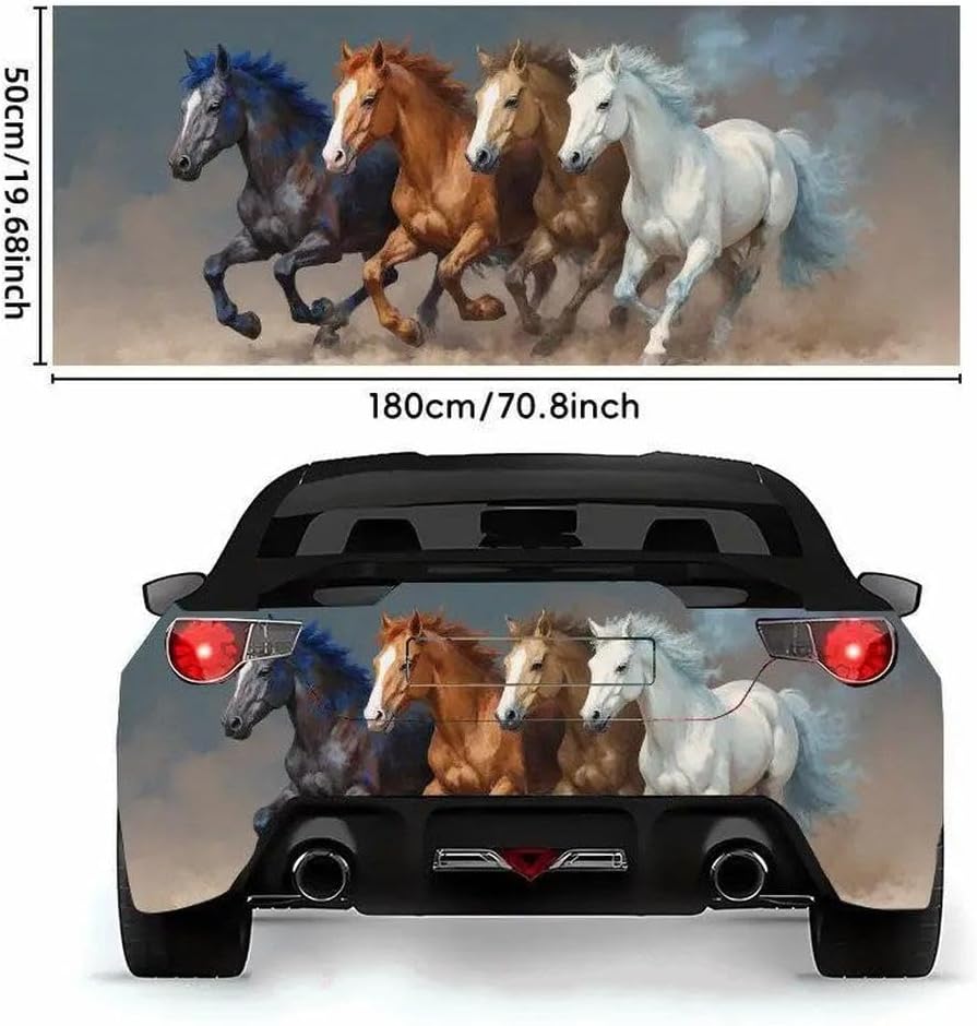 50 * 180cm Four Juns Pentium Fog Scene Car Sticker Waterproof Self-Adhesive Tailgate Bumper Auto Parts