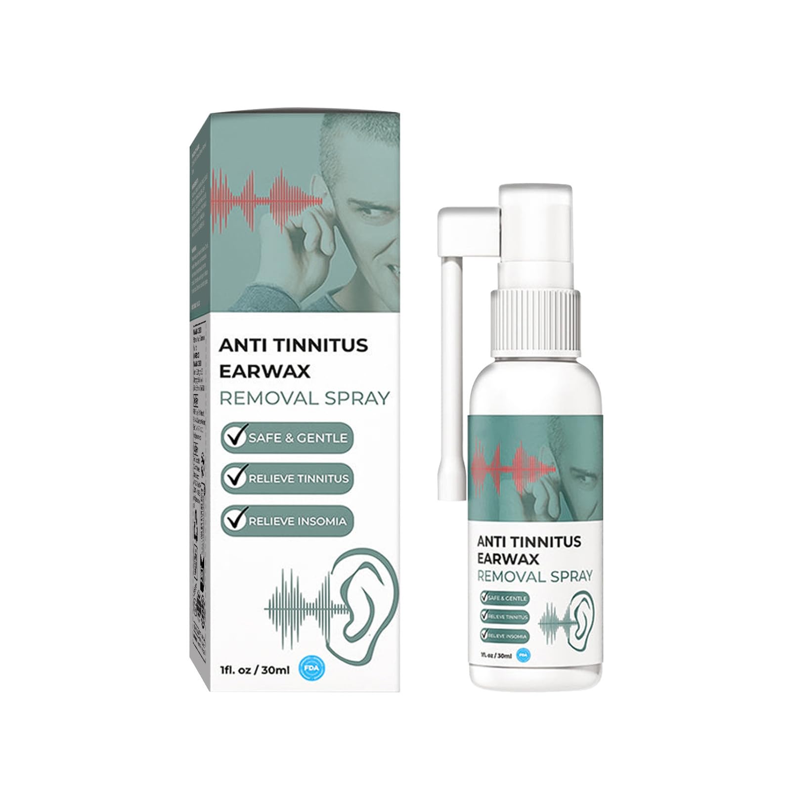 Hearing Restoration Spray Medilisk, Medilisk Hearing Restoration Spray, Medilisk Tinnitus Relief Spray, Medilisk Ear Spray, Natural Tinnitus Relief for Ringing Ears, Improves Hearing (1PCS)