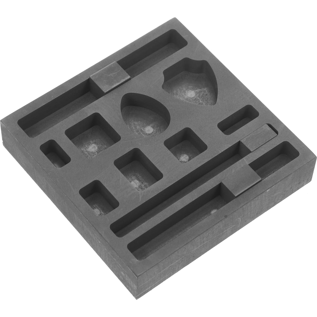 Operitacx 11-in-1 Graphite Ingot Mold, Graphite Molds for Casting Metal Gold Silver Aluminum Copper Brass-image-48