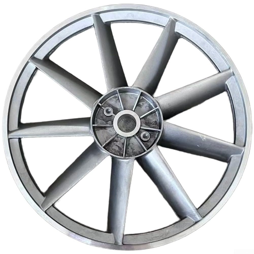 Puleggia motore in alluminio da 350 mm per compressore d'aria Volano cinghia di trasmissione parte di ricambio compatibile con cinghie di tipo B Larghezza scanalatura 16,5 mm da 28 a 29 mm