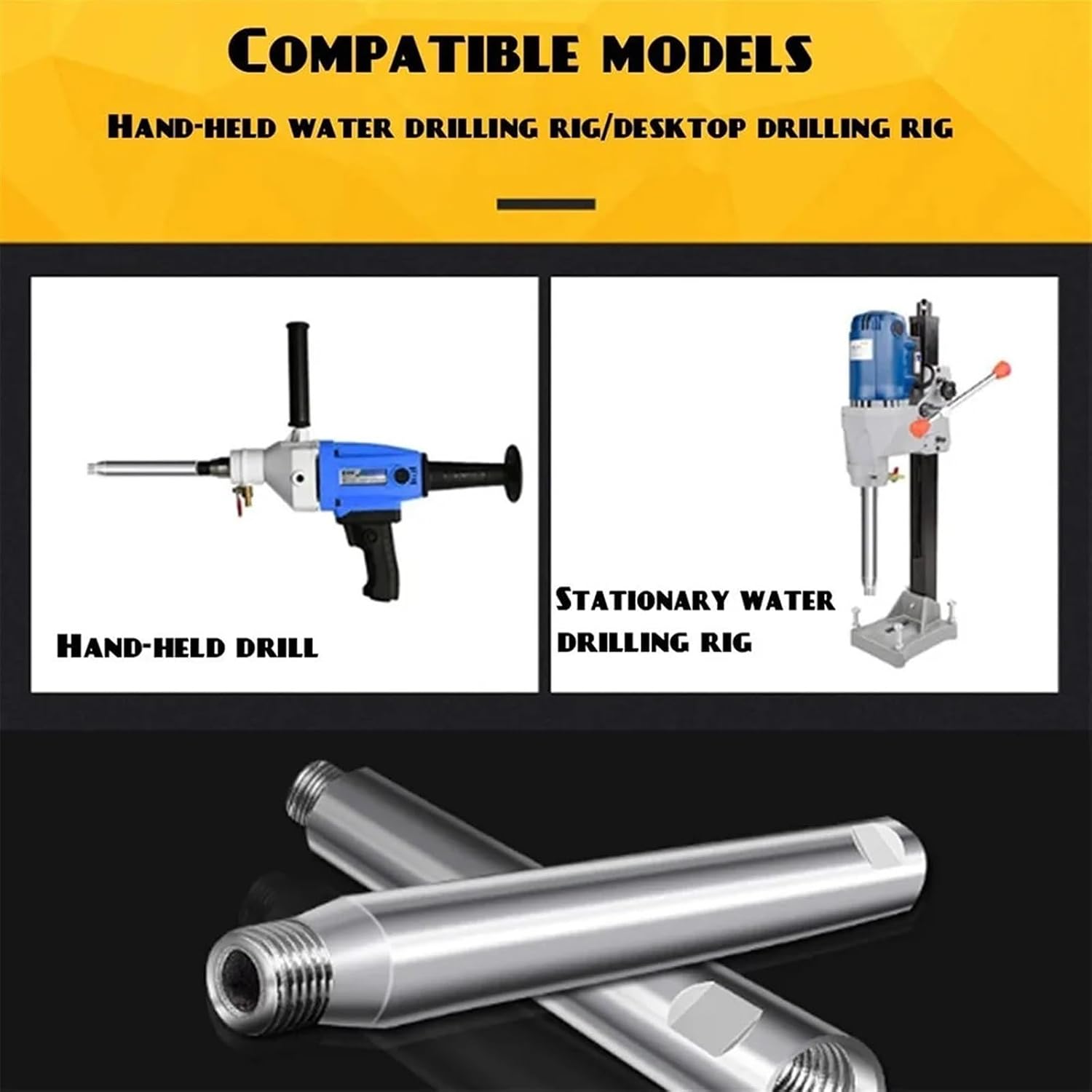 Adapter for angle grinder Angle grinder holder Angle grinder extension shaft 1PcsDiamond Core Drill Bit Water Drill Bit Extension 160/200/230/300/400mm M27 Thread Connecting Rod For Drilling Rig Adap