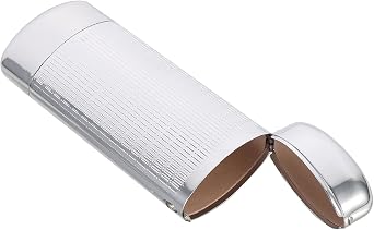 GALPADA Aluminum Portable Silver Eyeglass Case Hard Shell for Men