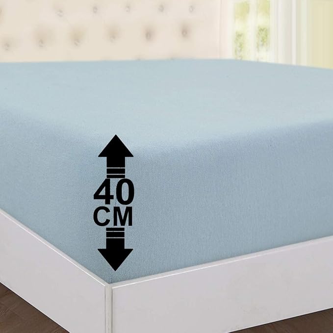 Extra Deep 15.7 Inches (40 CM) Fitted Sheet Bed Sheet Polly