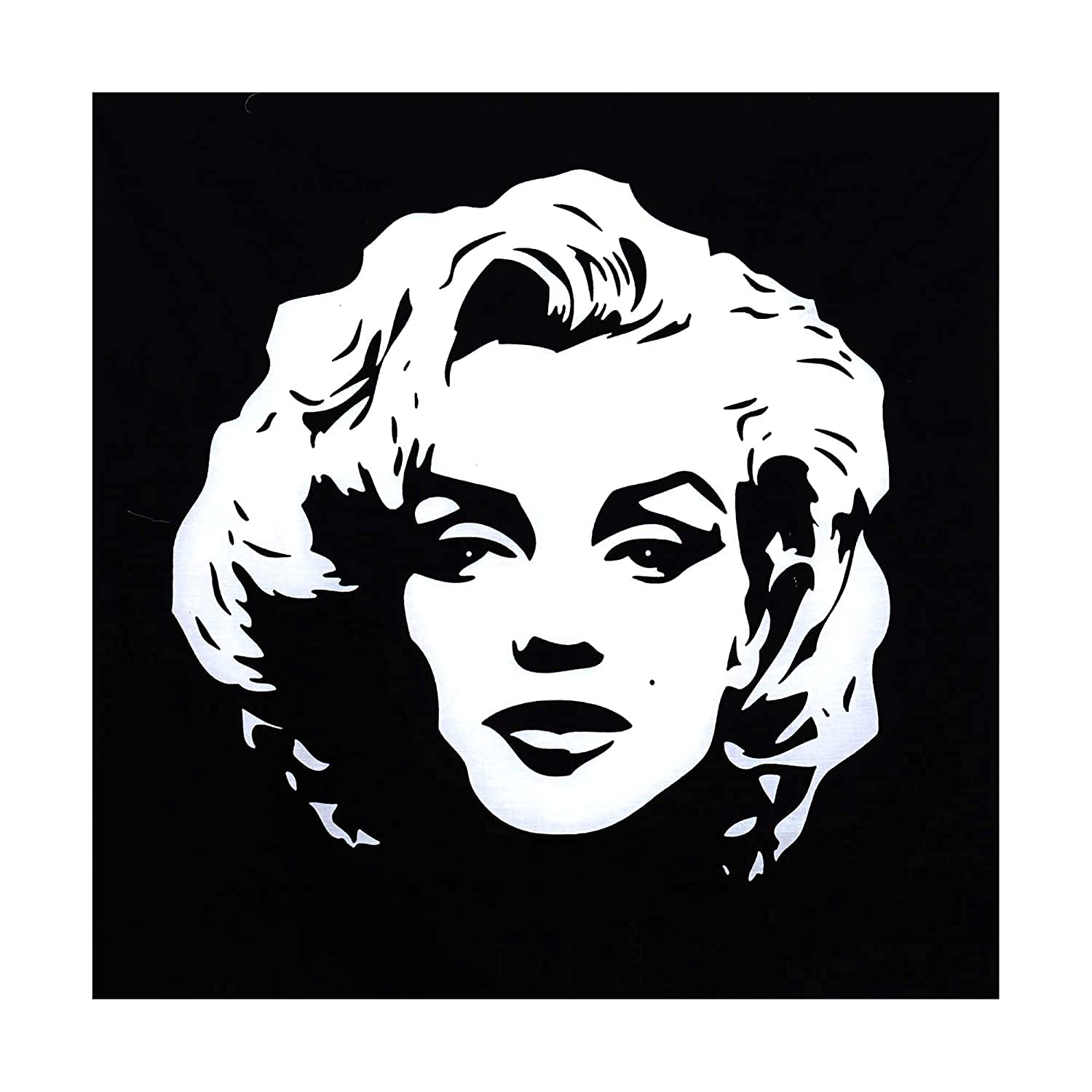 Shoppers Point® Marilyn Monroe Cotton Wall Poster/Tapestry (Cotton Fabric, 32x32 Inches, Black and White)