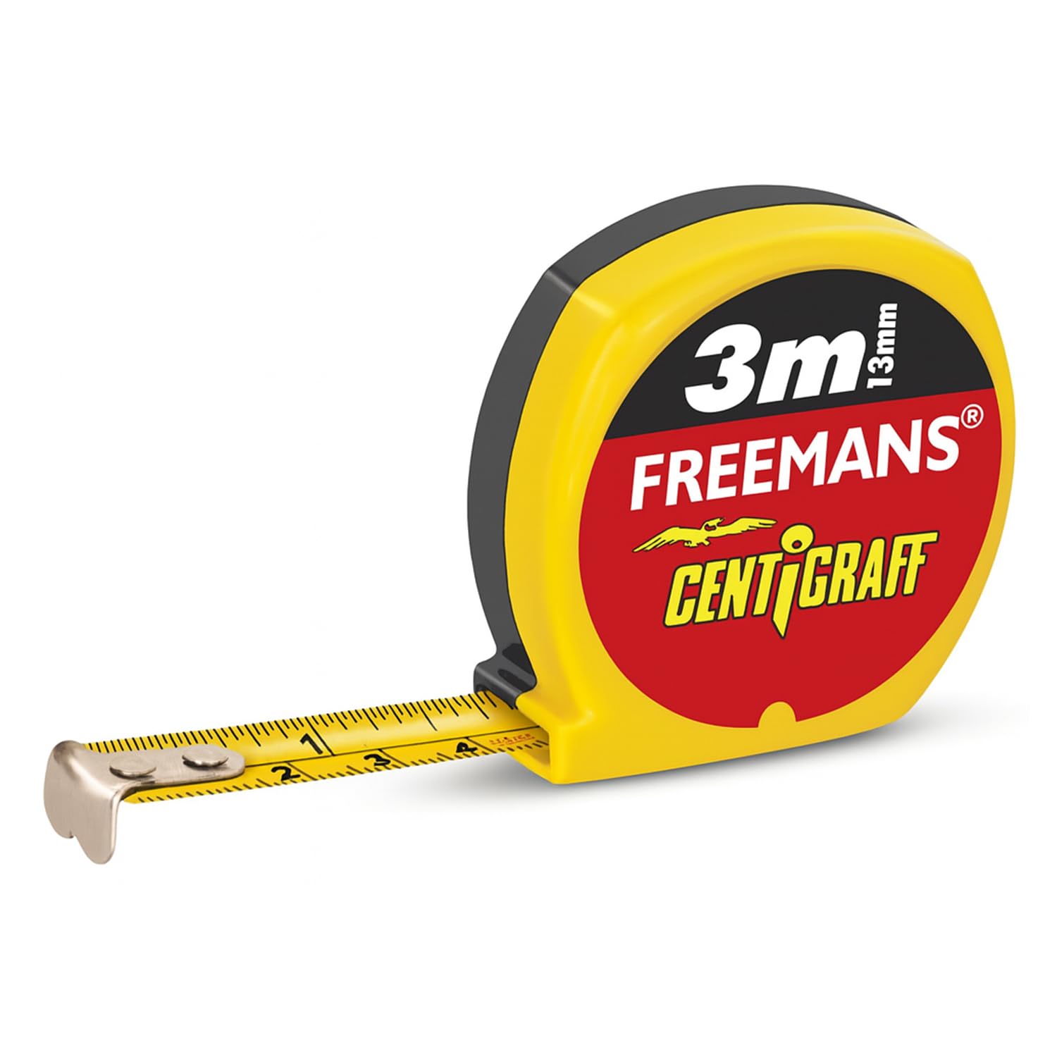 FREEMANS Centigraff 3 m 13 mm Measuring Tape (Yellow and Black) - Set of 10 Pcs-image-30