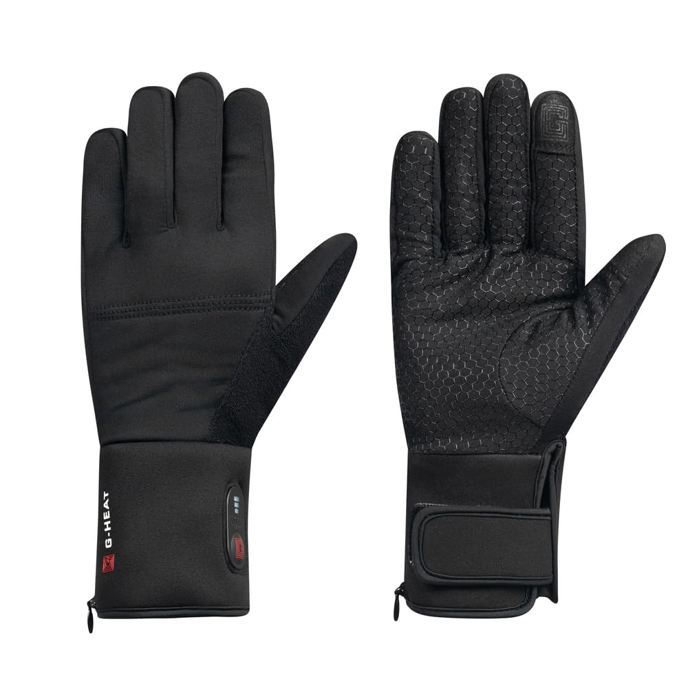 G-HEAT - Dünne beheizbare Handschuhe - Gemischte Handschuhe - Flexibel und vielseitig - Sensitiv - Taktil - Verwendung: Sport, Arbeit, Wellness - Lieferung mit 1 Paar Batterien und Ladekabel.