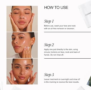 Cosmetic Consult Miracle Skin Transformation By Ashley Stobart | Rejuvenates & Refreshes Skin Overnight, Smooths Wrinkles & Acne, Boosts Collagen, Anti-Ageing Skin Cleanser | 1 x Single Wipe