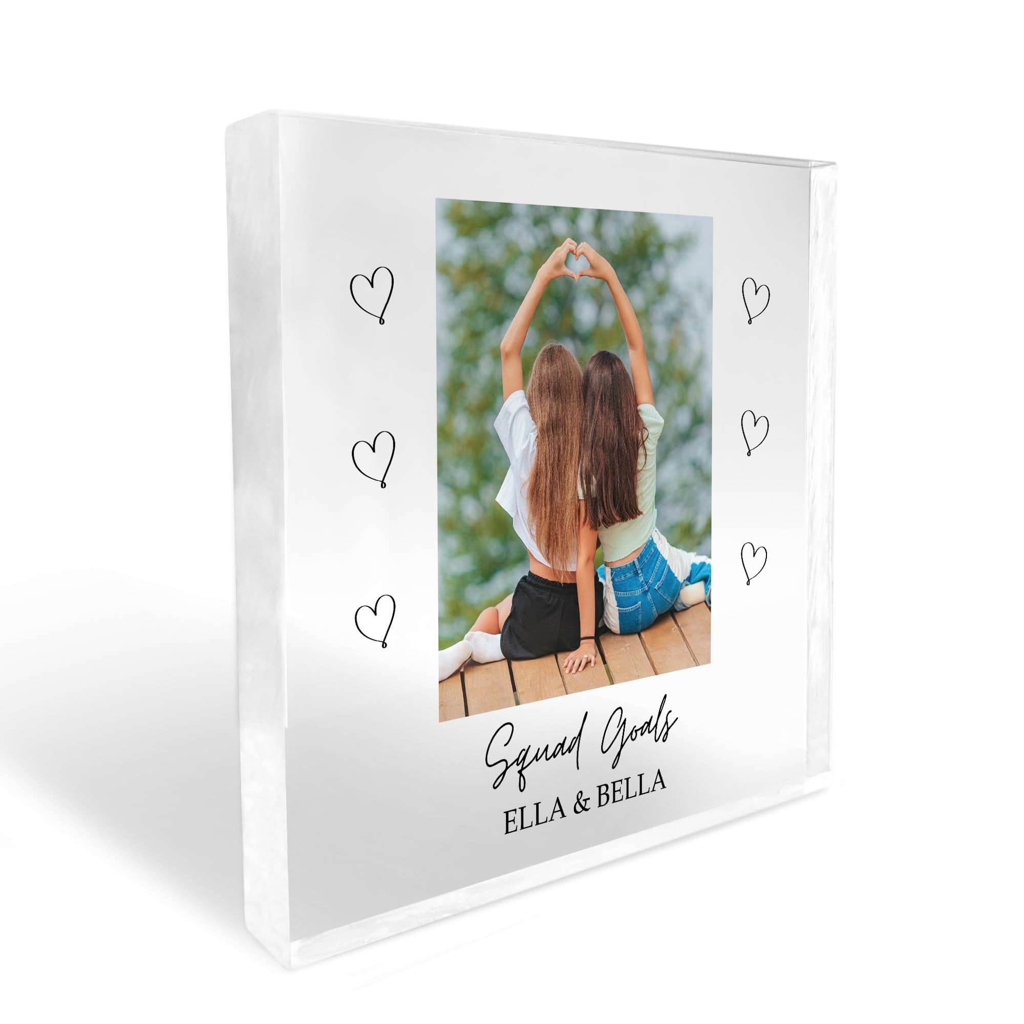 Red Ocean SQUADS GOALS Personalised Friendship Gift Best Friend Gift For Birthday Christmas Friendship Sign Gift For Her