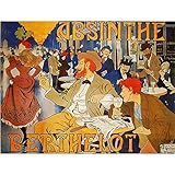 Absinthe Berthelot by Henri Thiriet - Framed Canvas Art