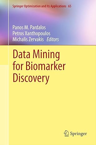 Data Mining for Biomarker Discovery: 65 2012th Edition book cover