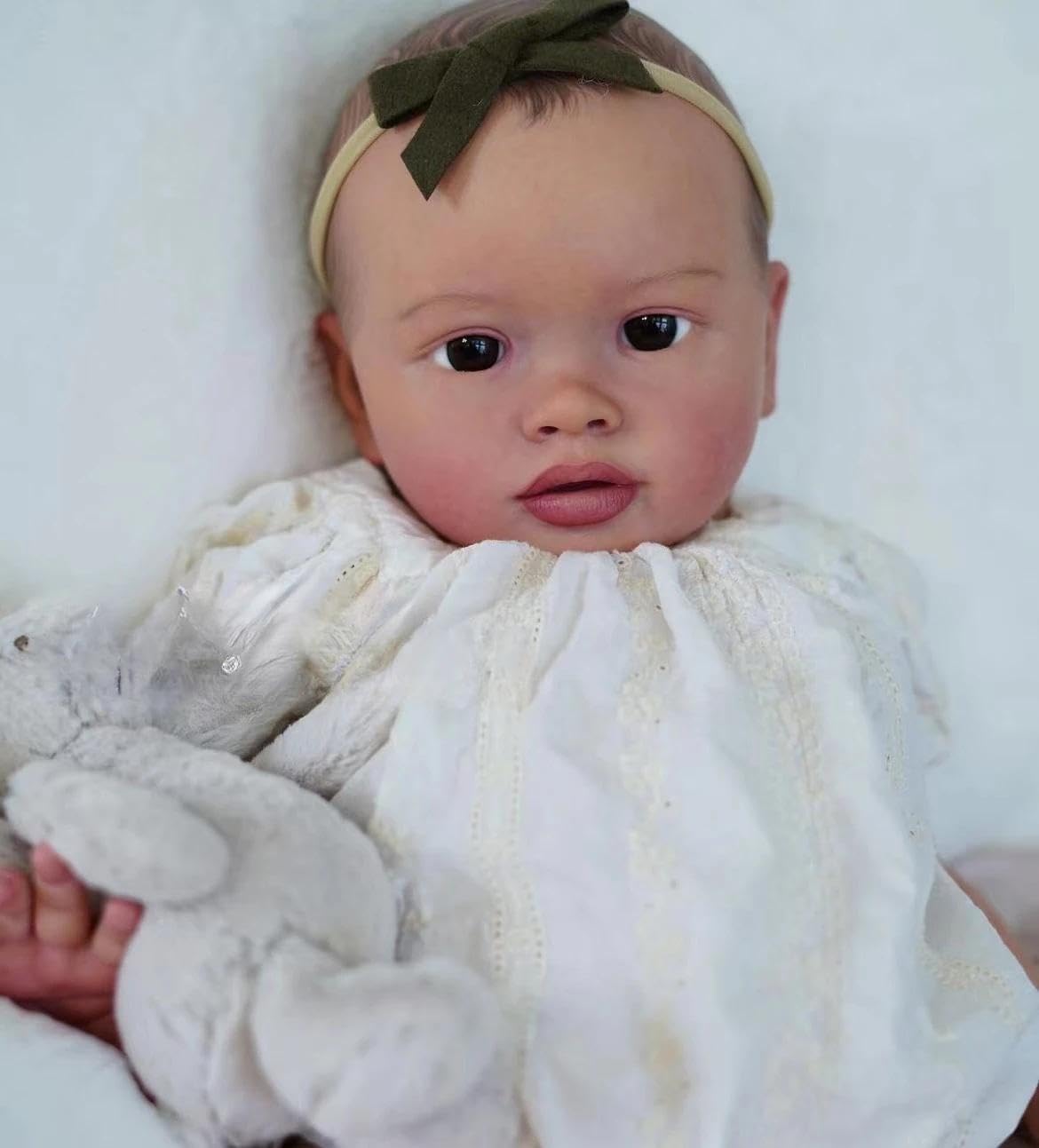 RXDOLL Big Size Reborn Baby Dolls Girl Pippa, 66 cm, prawdziwe życie, Reborn maluch lalki z miękkim korpusem z tkaniny winylowej, ważone, realistyczne lalki niemowlęce, realistyczne, dla dzieci w