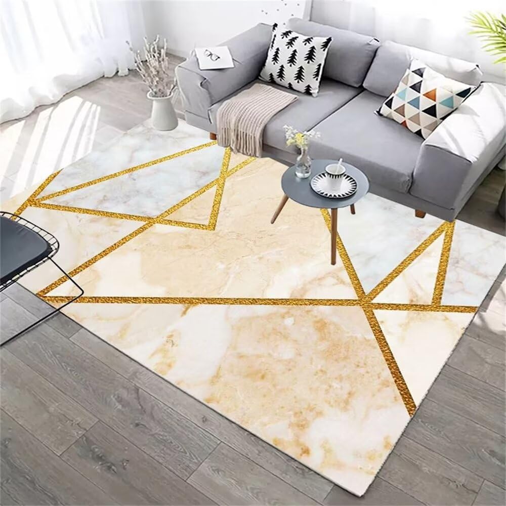 Tapis d'extérieur terrasse 120x170cm moderne de style géométrique chic pour salon de jardin