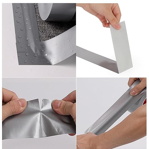 Miniatura 7 de Zo.Yehaa Cinta adhesiva de conducto pesado de 2 pulgadas x 33 yardas, cinta adhesiva fuerte multiusos para reparaciones, uso industrial,