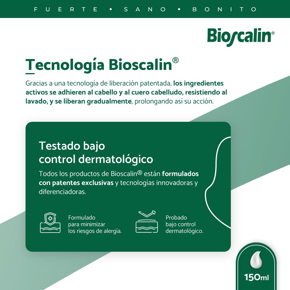 Bioscalin NOVA·Genina 150ml - Balsamo fortificante - Favorisce il benessere dei capelli e del cuoio capelluto - per donna e uomo
