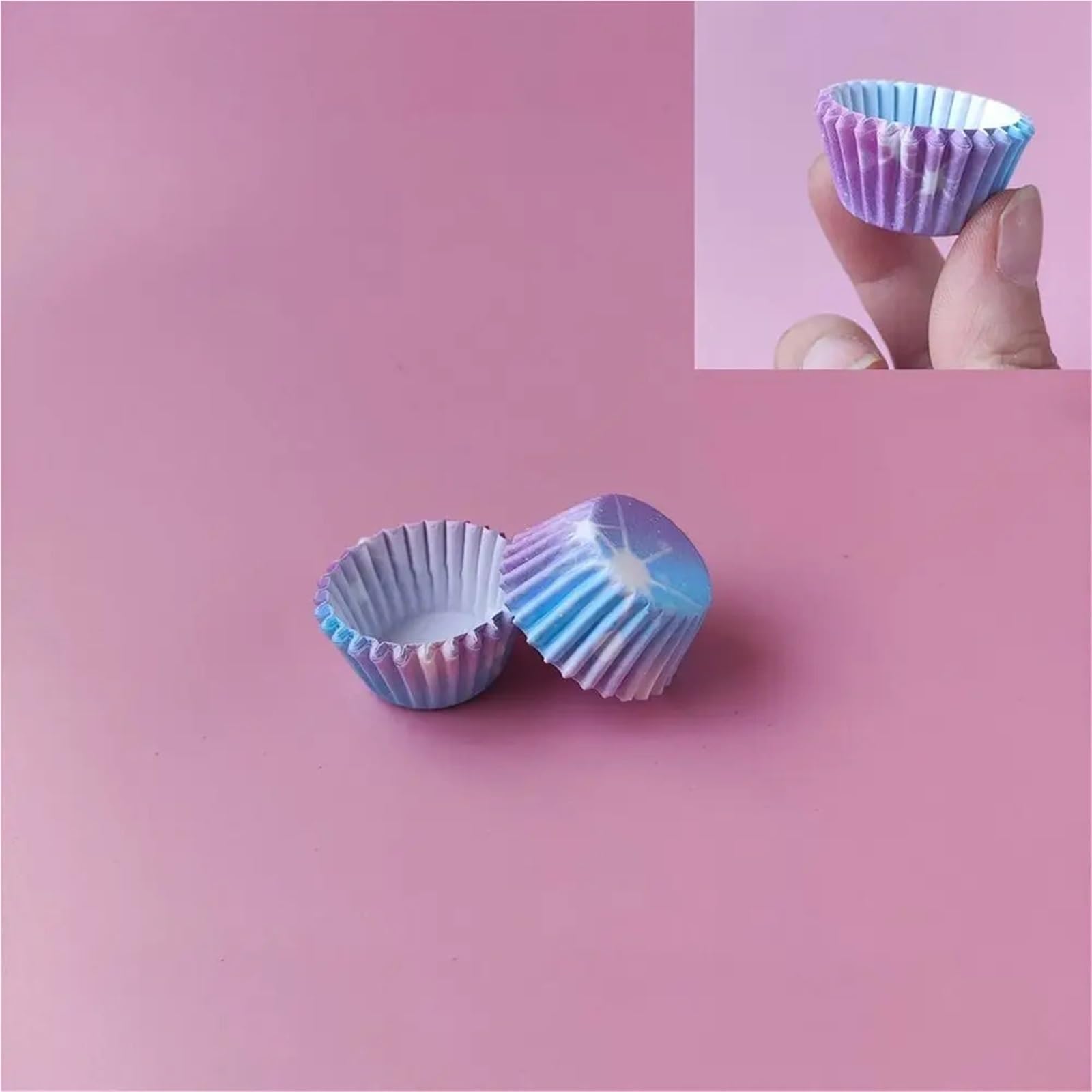 1000 moldes Desechables for Cupcakes, Papel antigrasa, moldes antiadherentes for Muffins.(L)