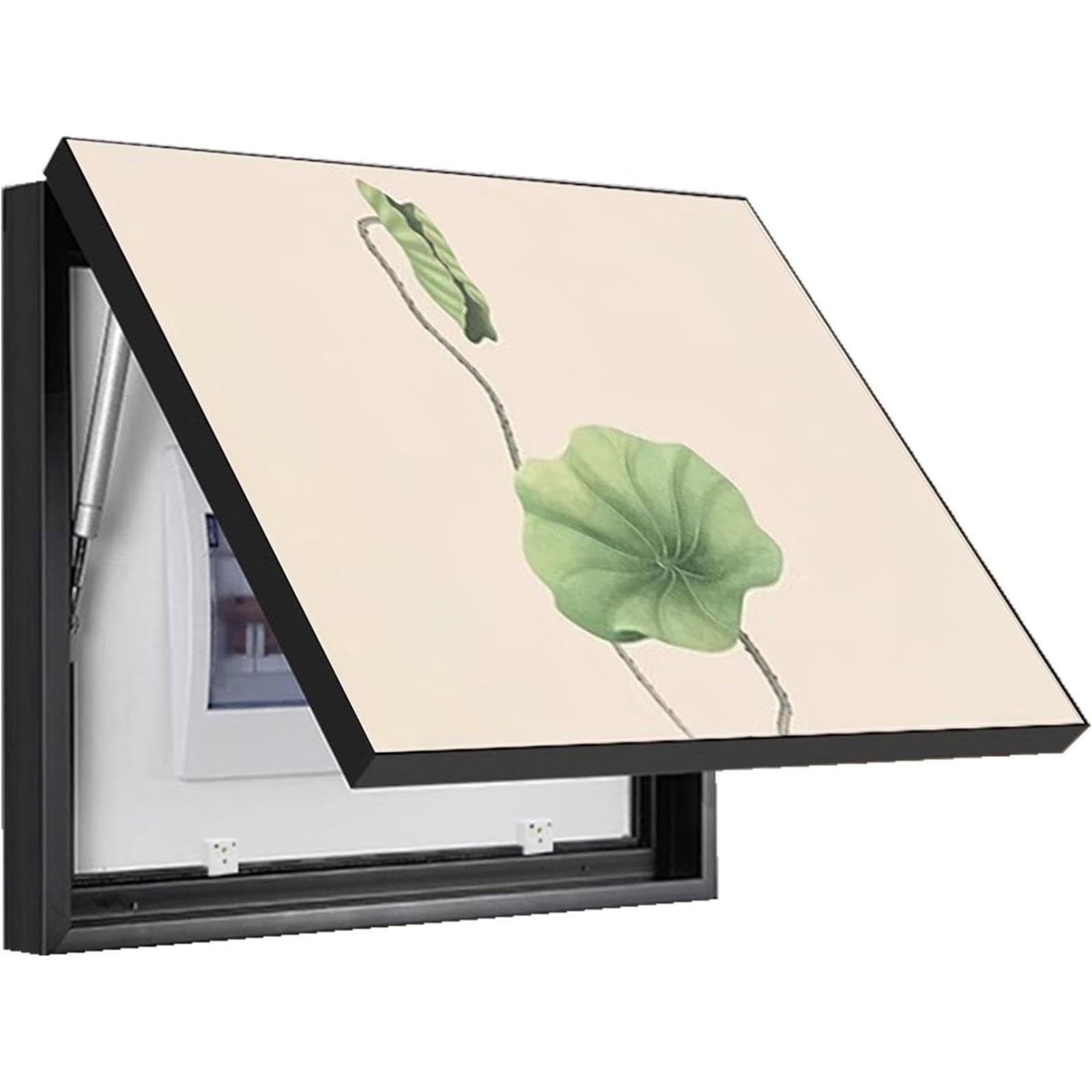 La pintura decorativa de la cubierta del cuadro eléctrico, el arte de la pared con solapa hidráulica para las cajas de los contadores, se fusiona perfectamente en interiores modernos (D 60 x 50 cm)