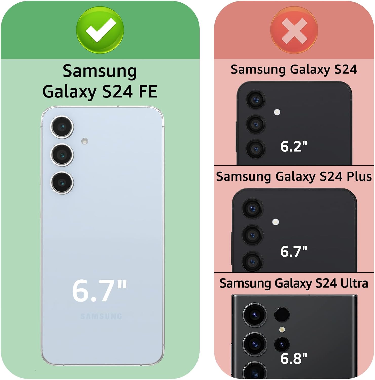 XcaseBar for Samsung Galaxy S24 FE Wallet case with Zipper Credit Card Holder【RFID Blocking】,Flip Folio Book PU Leather Phone case Shockproof Cover Women Men for Samsung S24 FE case White