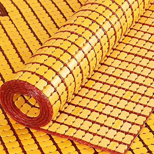 Bamboo Summer Sleeping Mat - Cool Foldable Cooling Pad for Dormitory & Bedroom Breathable Natural Bamboo Mattress 2m x 2.2m Perfect for Students & Hot Weather