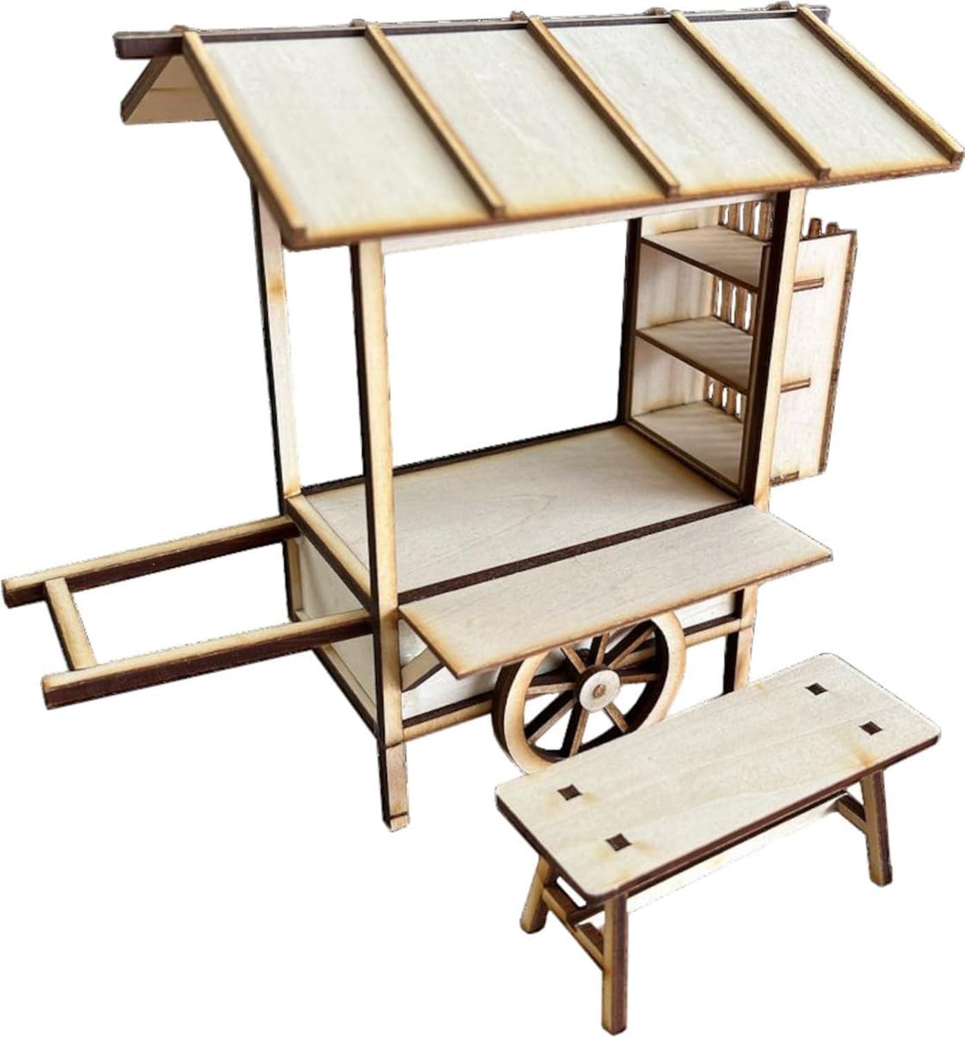 超リアル木場屋台模型完成品 Amazon | コバアニ模型工房 1/12 和の造作シリーズ 屋台 Food cart
