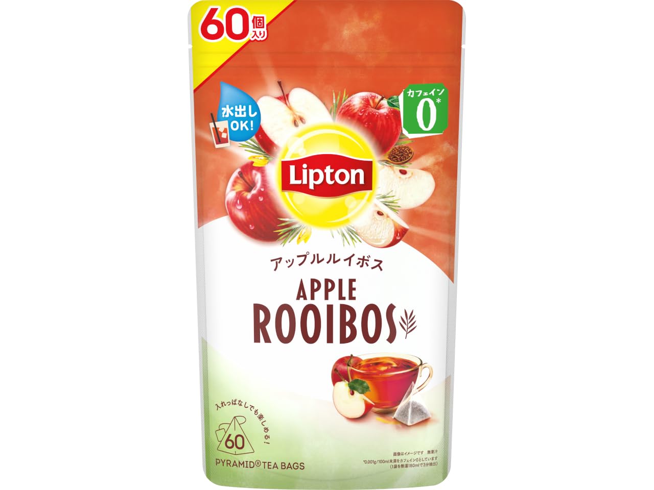 Amazon.co.jp限定】リプトン アップルルイボス ティーバッグ 60P