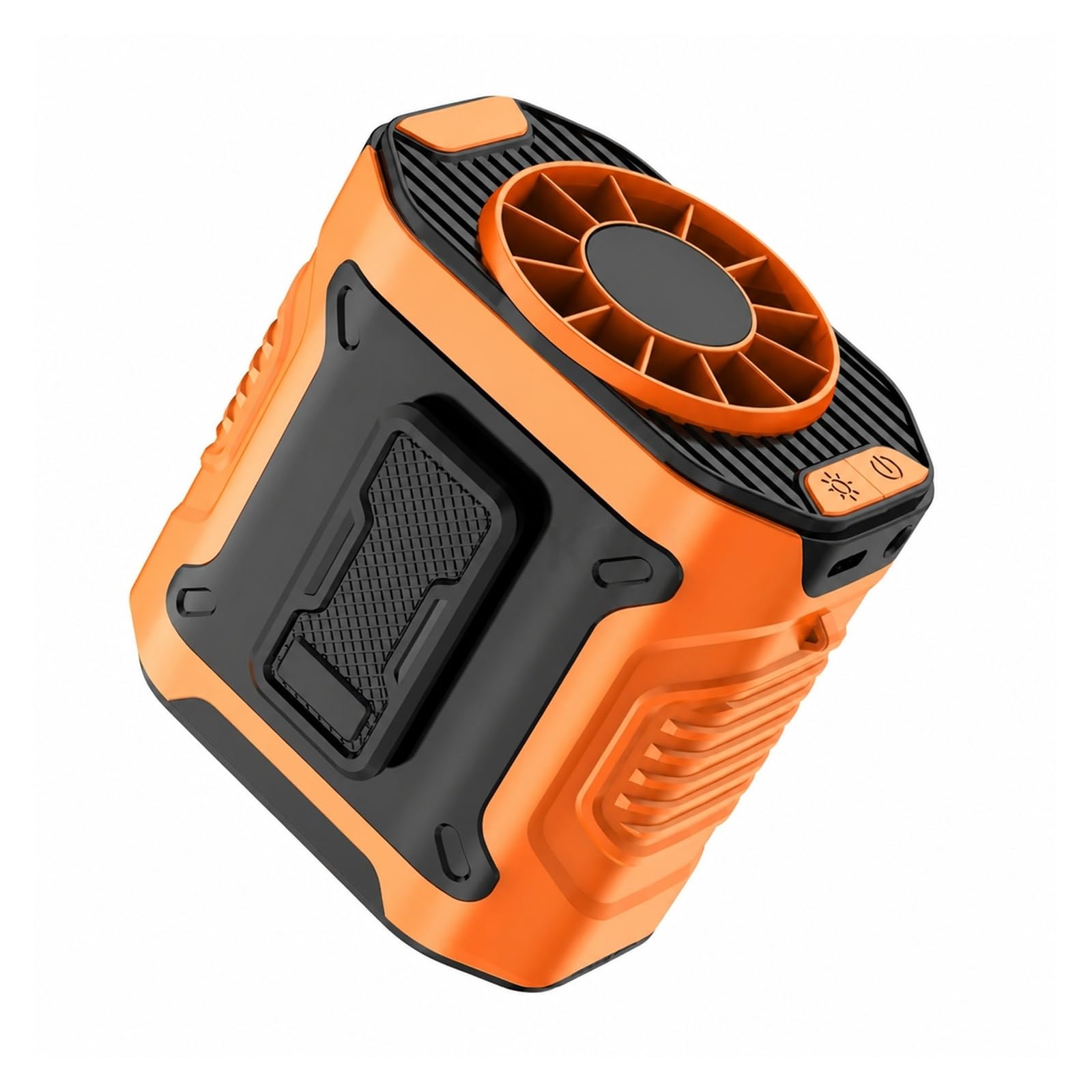 Ventilador de cintura portátil y manos libres con clip para acampada y trabajo exterior