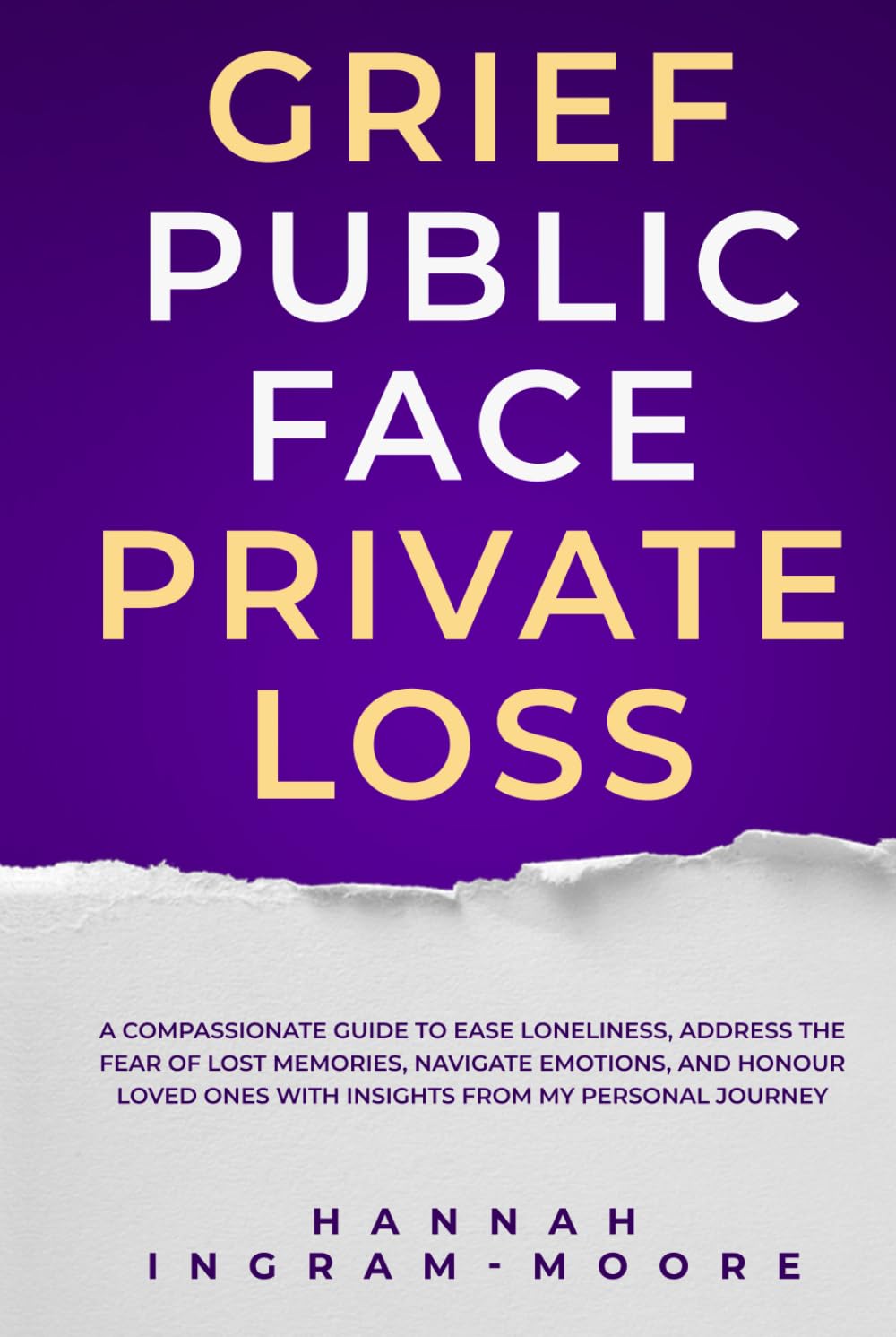 Grief: Public Face Private Loss: A compassionate guide to ease loneliness, address the fear of lost memories, navigate emotions, and honour loved ones with insights from my personal journey.