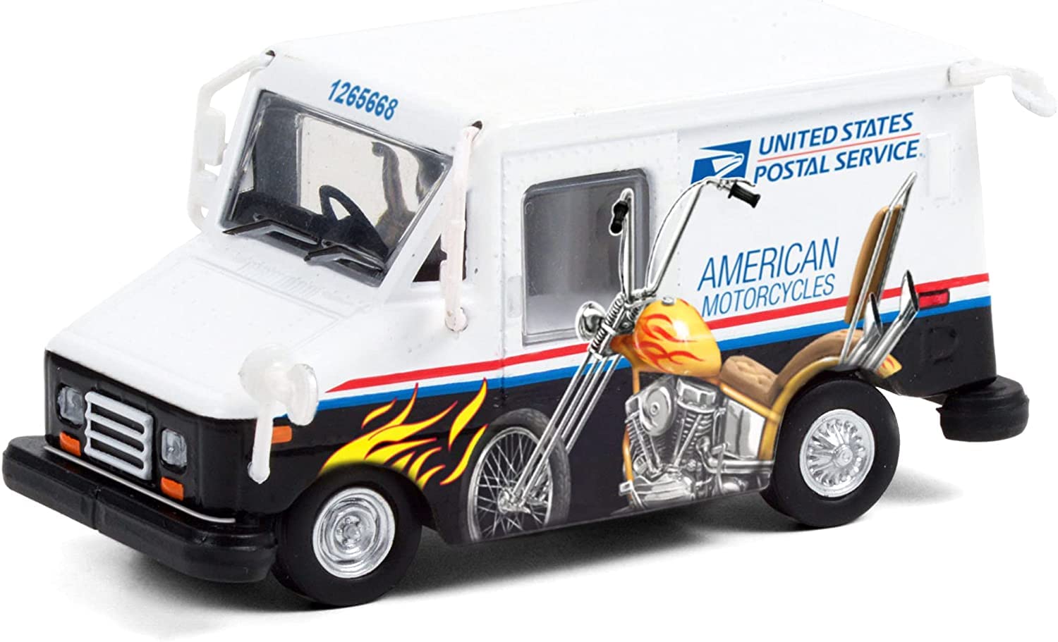 30249 United States Postal Service Long-Life Postal Delivery Vehicle (LLV) - American Motorcycles Collectible Stamps LLV (Hobby Exclusive) 1:64 Scale
