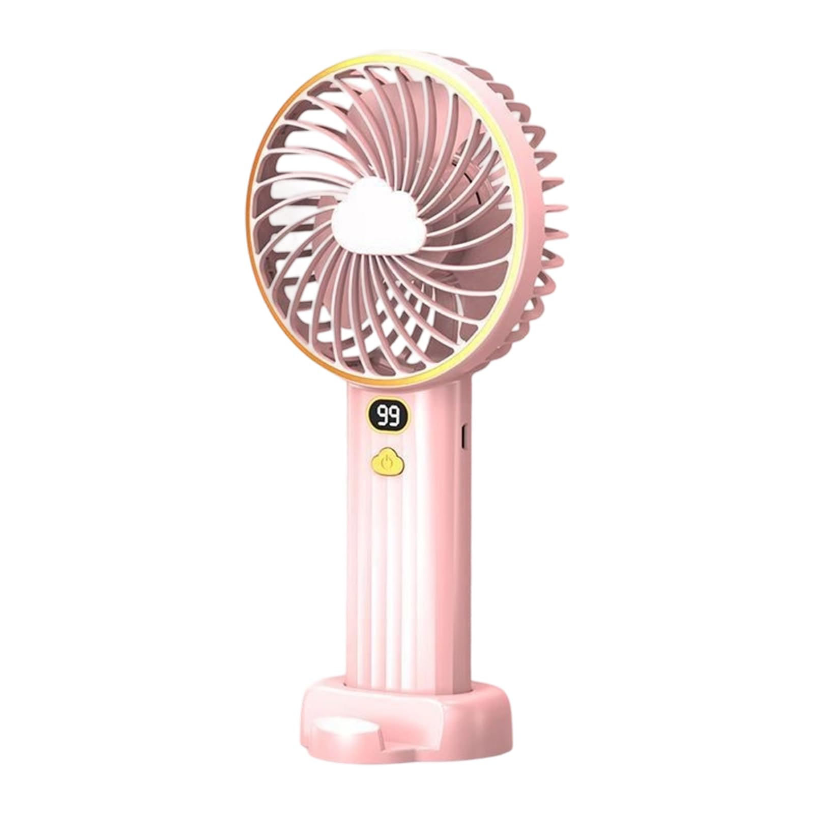 Maxtonser Multifuntional Digital Display Fan Efficient Cooling 6000mAh Quiet Powerful Fan Texture for Outdoor Travel