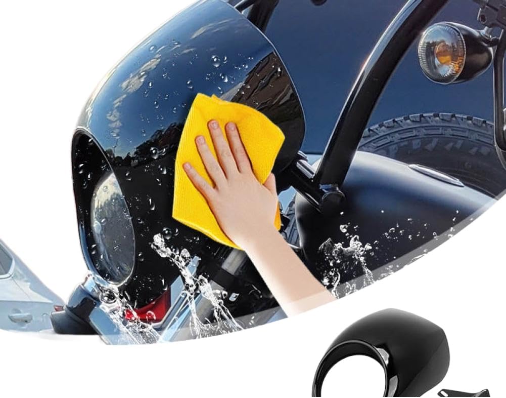 5 3/4 インチ ヘッドライト フェアリング カウル ストリート ボブ スポーツスター XL 883 1200 1986 アップに