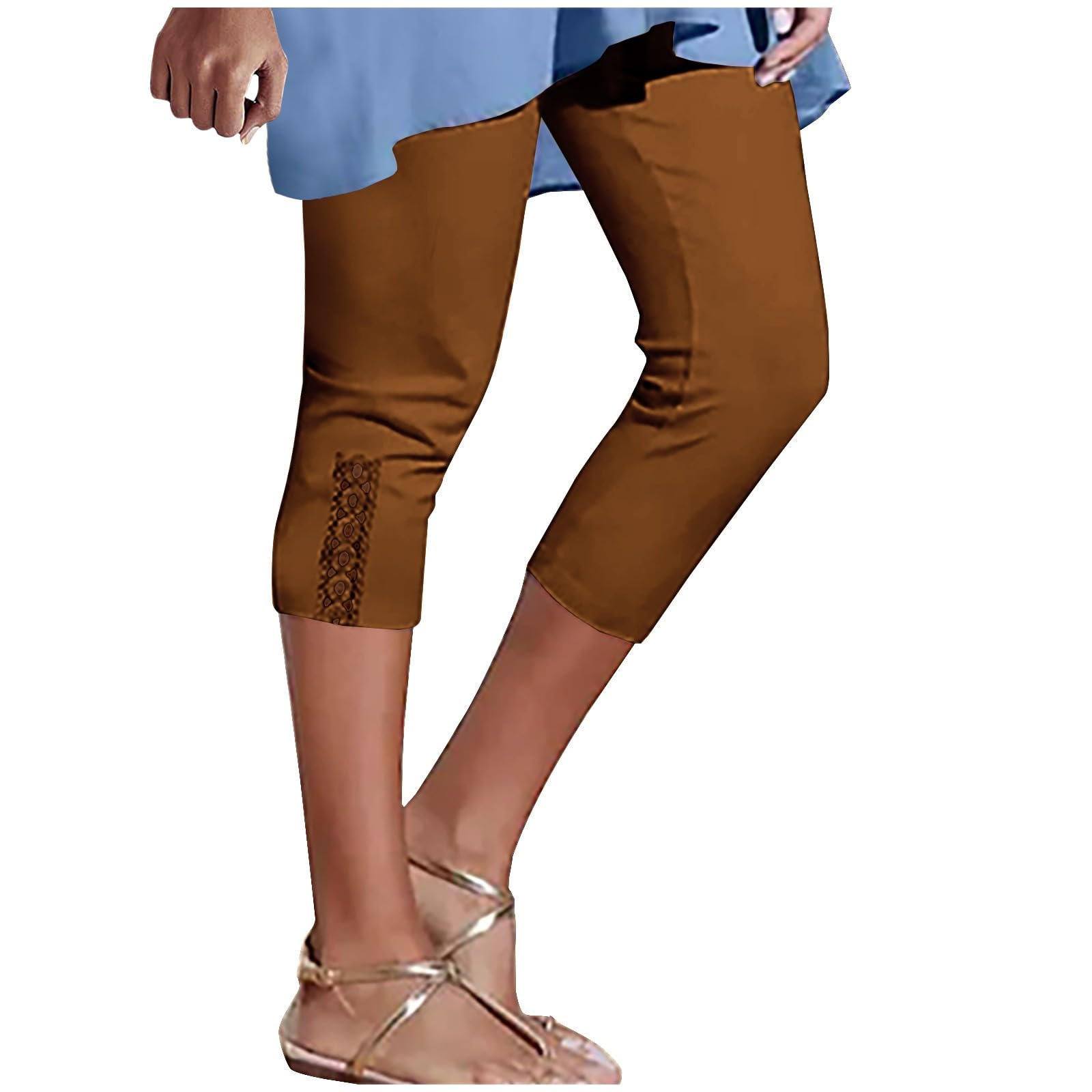Capri Leggings for Women Women Women Capris Leggings Classic American Flag Print Yoga Running Pants Soft Capri Black