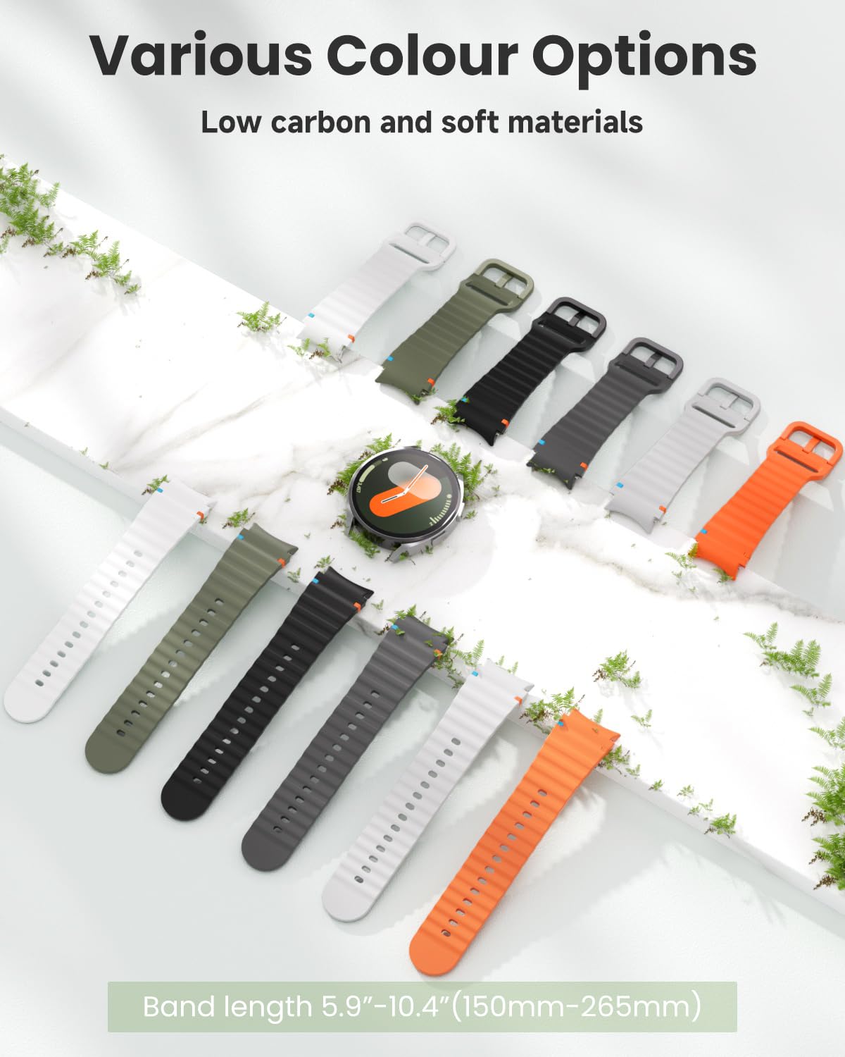 Yoohoo Cinturini da 20 mm per Galaxy Watch 7/6/5/4/FE 40 mm 44 mm, Galaxy Watch 6 47 mm 43 mm/Galaxy Watch 4 Cinturino Classico 42 mm 46 mm/Watch 5 pro 45 mm, Cinturini per da Donna a Uomo