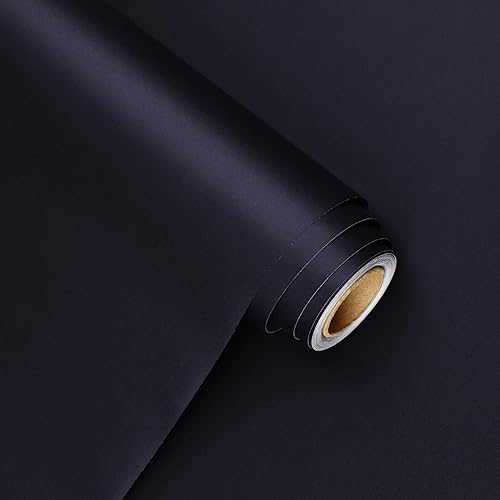 WESTICK Papel tapiz de color morado oscuro de 394 x 15.75 pulgadas, papel adhesivo morado para escritorio, papel adhesivo autoadhesivo impermeable,