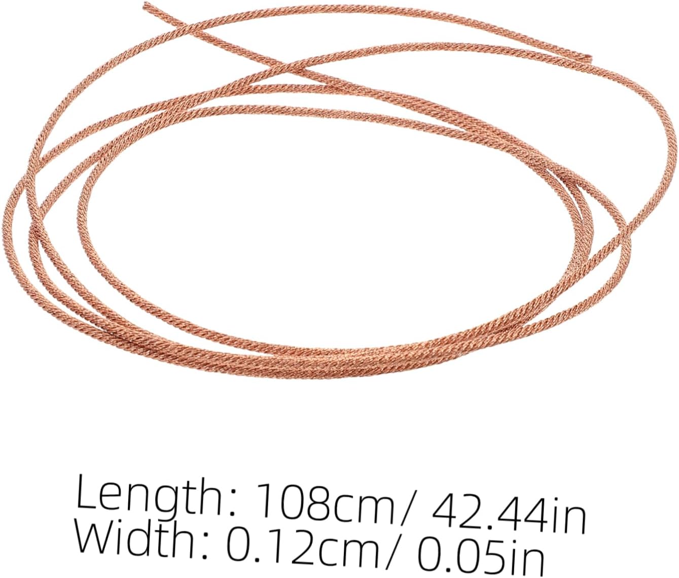 1m Braided Copper Speaker Wire Cable for Home Audio and Car Systems High-temperature Resistant Copper Cable for Enhanced Sound Quality