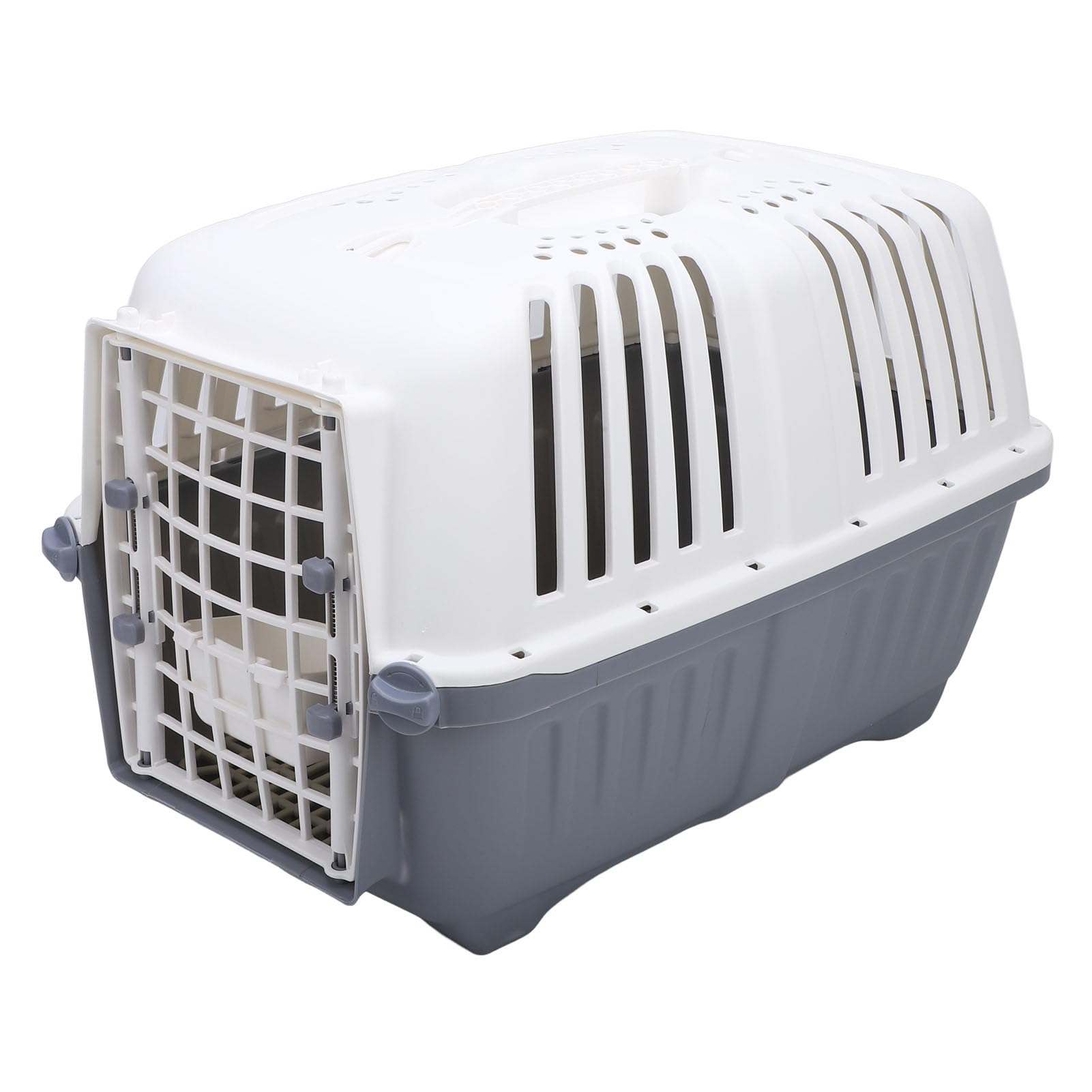 SUNGOOYUE Trasportino per Cani Pet PP e Ferro Trasportino per Animali Box da Viaggio 18,5 X 12,2 X 12,6 Pollici Porta Anteriore Cuccia Portatile per Gatti Cuccioli Conigli Viaggi Domestici Visite