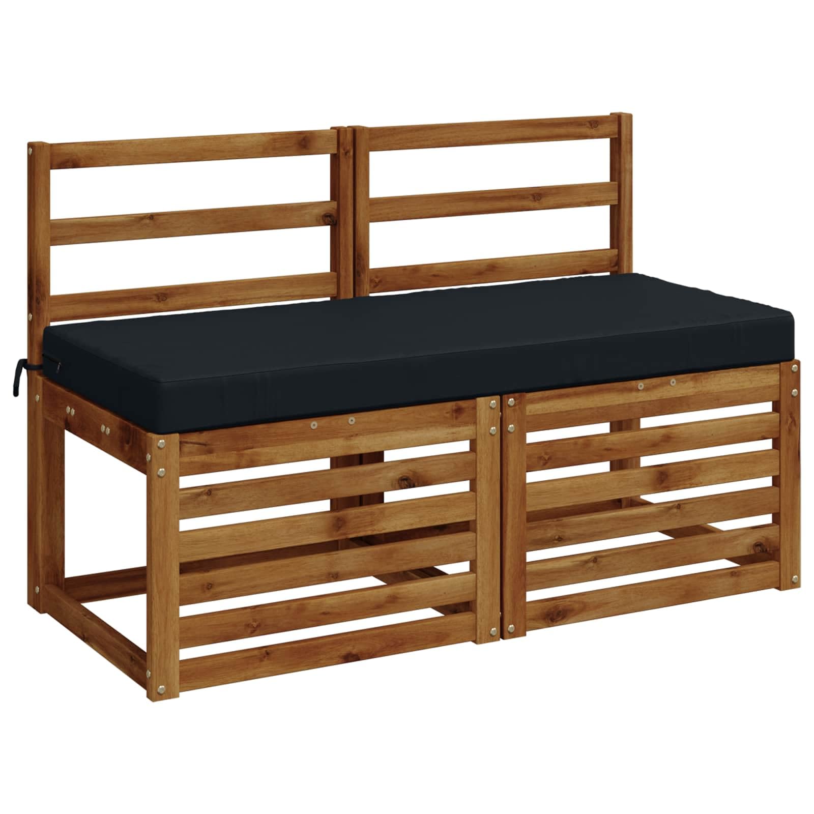 vidaXL Cuscino per panchina SOEST 100% Poliestere Blu Scuro