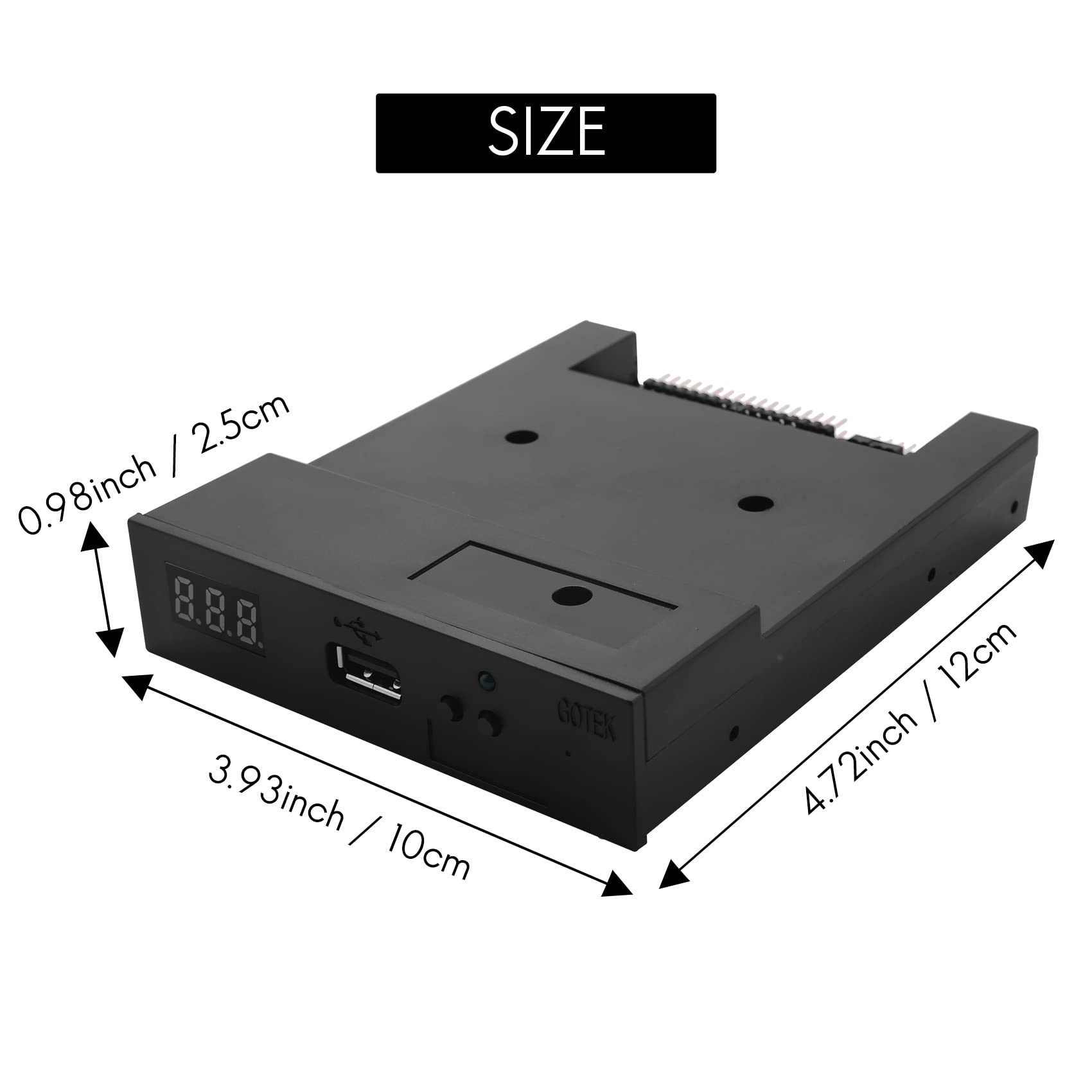 SFR1M44-U100K Nero 3.5 Pollici 1.44 MB USB SSD EMulatore di Disco Floppy per KORG Tastiera Elettronica GOTEK