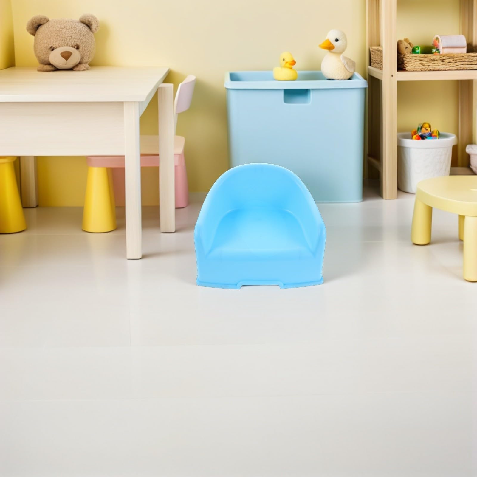 TOYANDONA Taburete de Baño para Pequeños 3 Piezas Taburete de Plástico Grueso Antideslizante Reposapiés Multifuncional para Ducha Lavabo y Cambio de Zapatos Colores Rosa Azul Verde