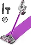 Aspirateur à bâton sans fil ROOMIE TEC R3, puissance d'aspiration inaltérable pour sol et tapis, autonomie de batterie puissante jusqu'à 43 min, sans sac, grande capacité, rouleau extra large, phares LED et filtration HEPA