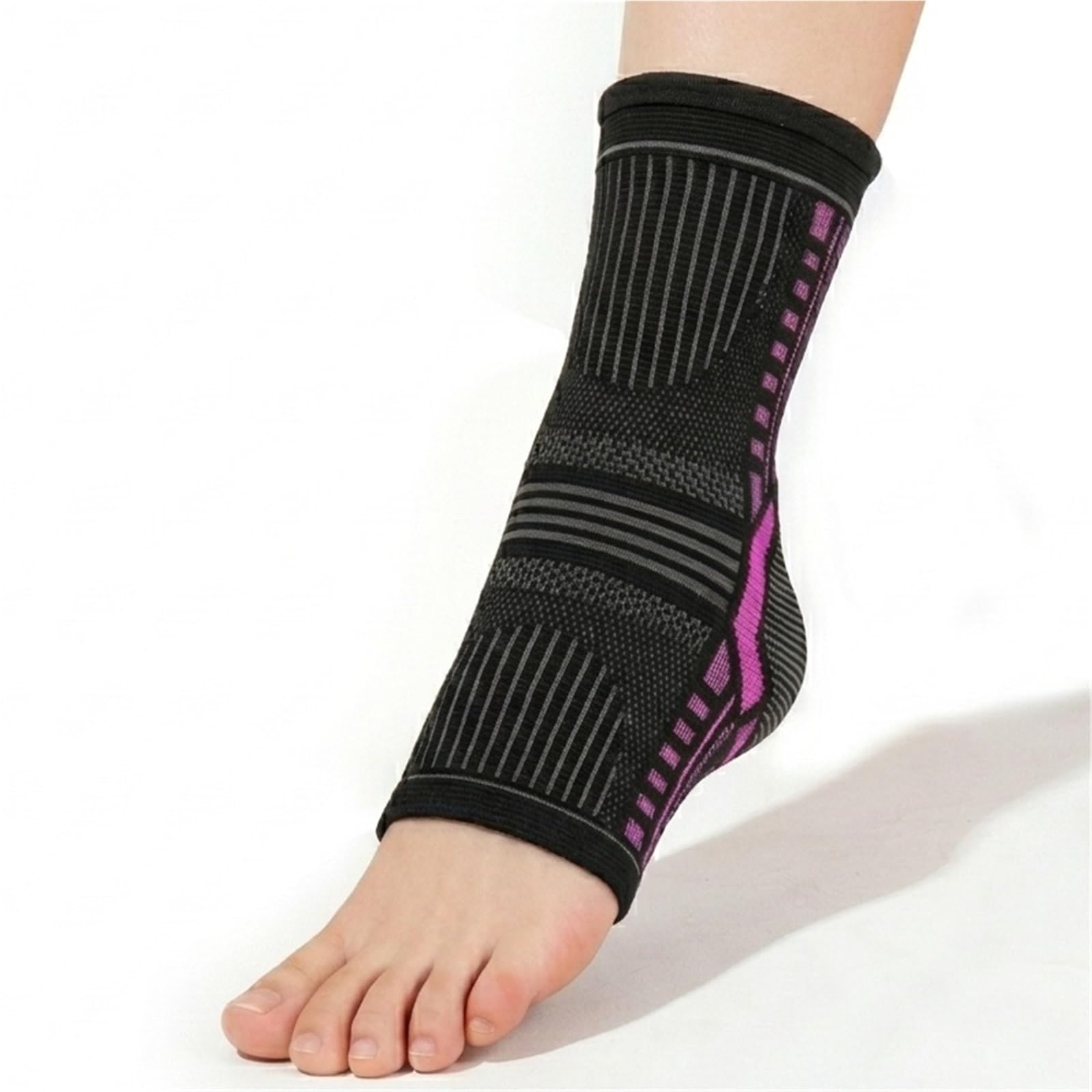 Generisch Kompressions-Sprunggelenkbandage - mit atmungsaktivem Stoff, für Sport und tägliches Gehen, Modell CJDW1121 (Orange L)