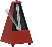 Vista 6 de Wittner 903558 Metrónomo de carcasa de plástico con campana, rojo oscuro