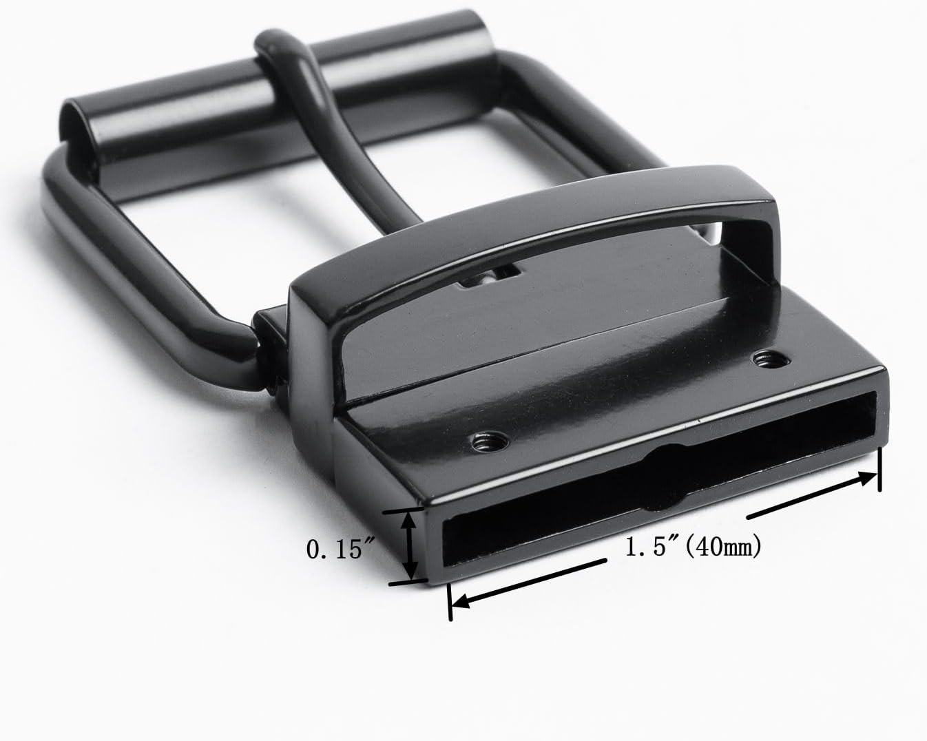 1.5" (38mm-40mm) Belt Buckle Men's Reversible Roller Replacement Belt Buckle Classic - Image 3