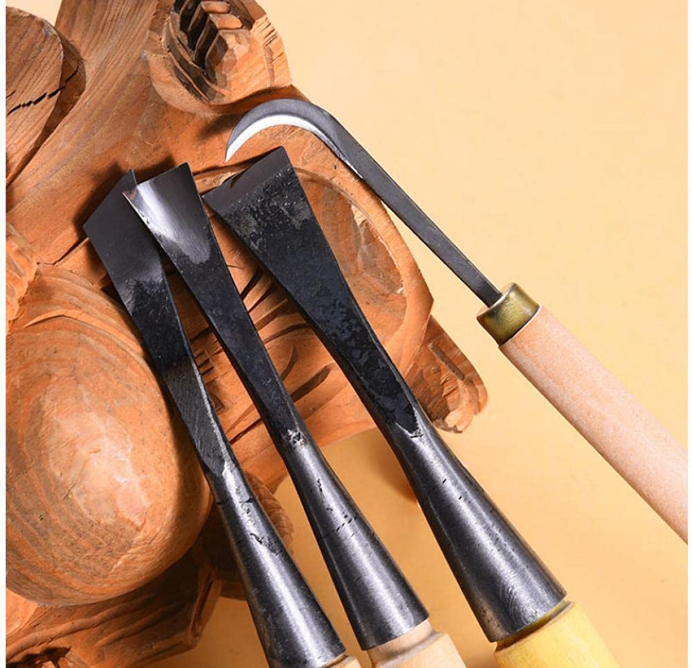 Formones Para Madera Gubias Para Tallar Madera Herramienta Juego De Herramientas De Grabado De Talla De Madera Combinación De Reparación En Blanco Tallada Hecha A Mano-Reparación Rota 9 Piezas