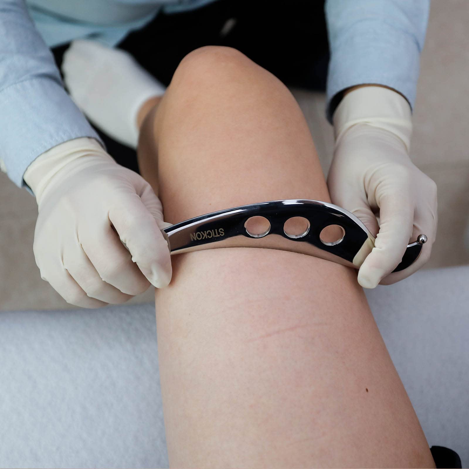 JustSun Gua Sha Schaber Weichgewebe Massagetools Edelstahl IASTM Tool für SPA Akupunkturtherapie Verringerung Muskelschmerzen （Style 4）