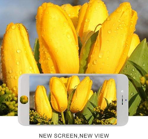 Miniatura 6 de guleek Para iPhone 5sSE 2016 - Pantalla táctil blanca de repuesto con pantalla táctil, digitalizador LCD de montaje completo con cámara frontal,