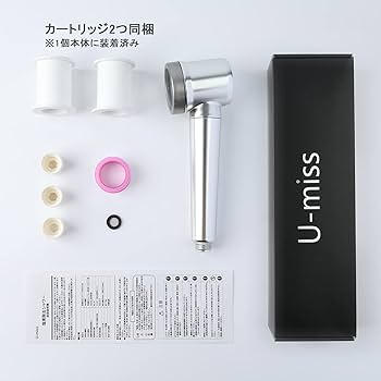 Amazon.co.jp: U-miss シャワーヘッド 塩素除去 浄水 増圧 節水