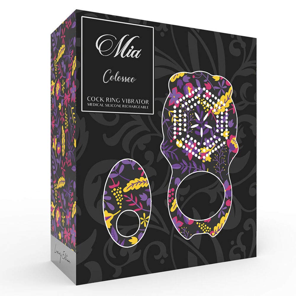Cock ring télécommandé MIA Colosseo noir pour couples - 8
