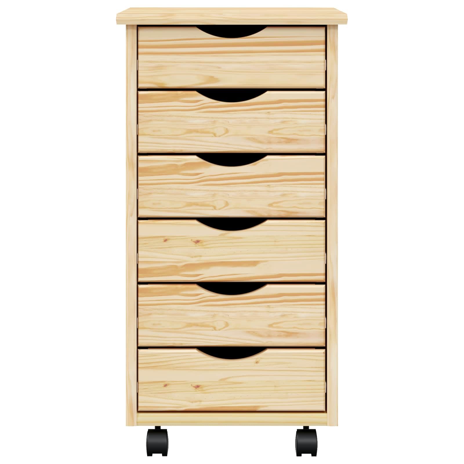 Armadietto Portadocumenti Mobile con Cassetti, Armadietto Portaoggetti per Ufficio su Ruote per Documenti, Libri, Articoli di Cancelleria, Ufficio (34×39×65,5 centimetri)